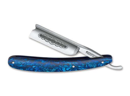 Boker 140557 Blue Shell Straight Razor 7/8" Carbon Steel