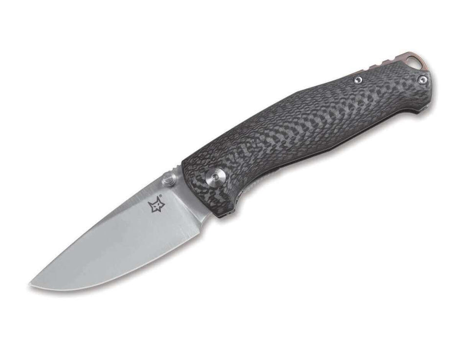 Fox 01FX136 FX-528 TUR Folding Knife 2.95" ELMAX Carbon Fiber