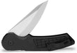 Buck 261 Hexam Flipper Knife 3.33" Satin Drop Point Blade Black Injection Molded Handles