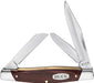 Buck 373 Trio Stockman w/Three Blades & Woodgrain Handle 3.25" Closed