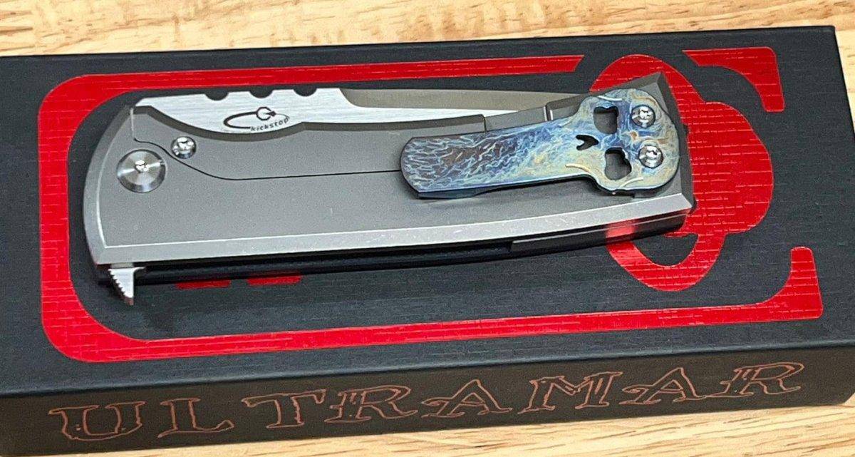 Chaves Redencion 229 Lee Williams Kickstop Flipper Drop Point Black G10 Titanium Entropic Clip