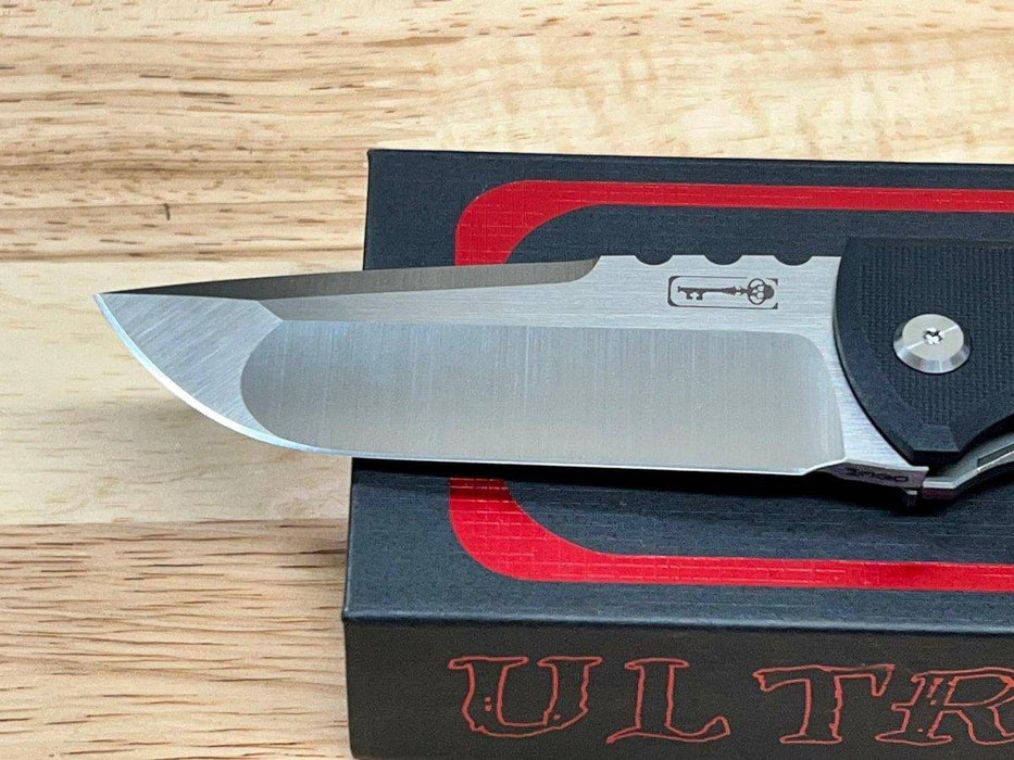 Chaves Redencion 229 Lee Williams Kickstop Flipper Drop Point Black G10 Titanium Entropic Clip