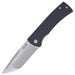 Chaves Redencion 229 Lee Williams Kickstop Flipper Stonewashed Tanto Black G10 Titanium 3.50"