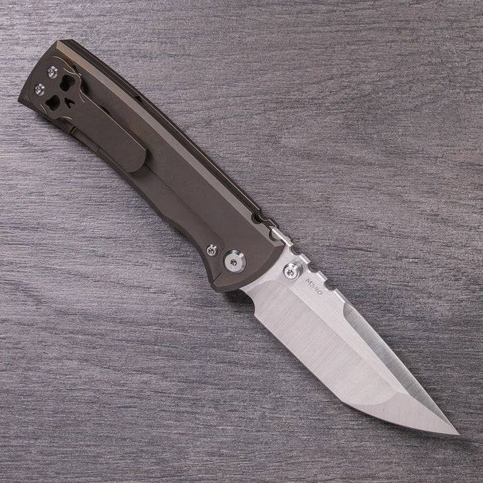 Chaves Redencion 229 Lee Williams Kickstop Flipper Stonewashed Tanto Titanium 3.50"