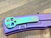 Chaves Redencion Street Semi-Custom Titanium Drop Point Knife "Purple Monster"