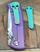 Chaves Redencion Street Semi-Custom Titanium Drop Point Knife "Purple Monster"