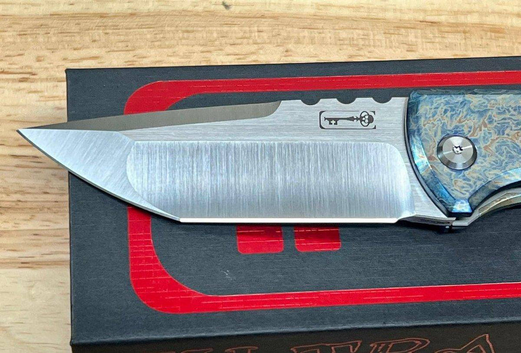 Chaves Semi-Custom Redencion 229 Lee Williams Kickstop Flipper Tanto Titanium "Lightning Strike"