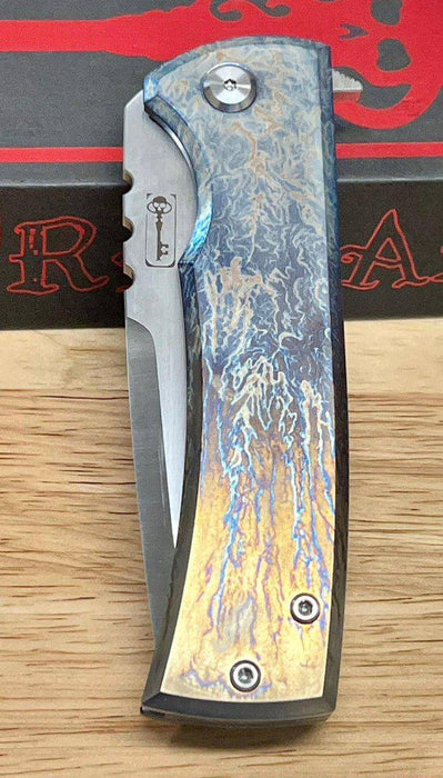 Chaves Semi-Custom Redencion 229 Lee Williams Kickstop Flipper Tanto Titanium "Lightning Strike"