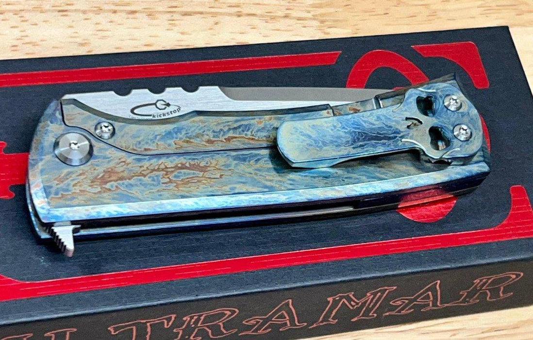 Chaves Semi-Custom Redencion 229 Lee Williams Kickstop Flipper Tanto Titanium "Lightning Strike"