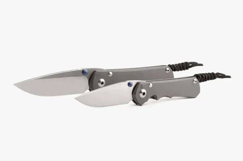 Chris Reeve Large Inkosi CPM-MagnaCut Knife Double Blue Lugs Titanium Handles