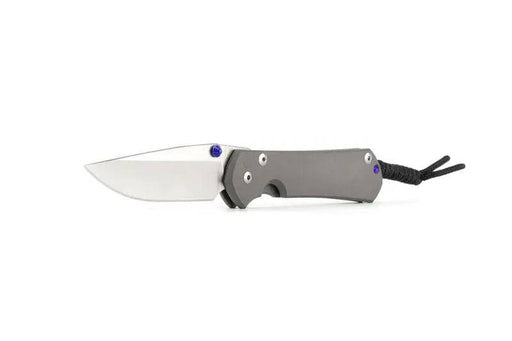 Chris Reeve Large Sebenza 31 Folding Knife 3.61" CPM-MagnaCut Stonewashed Blade Sandblasted Titanium Handles Frame Lock