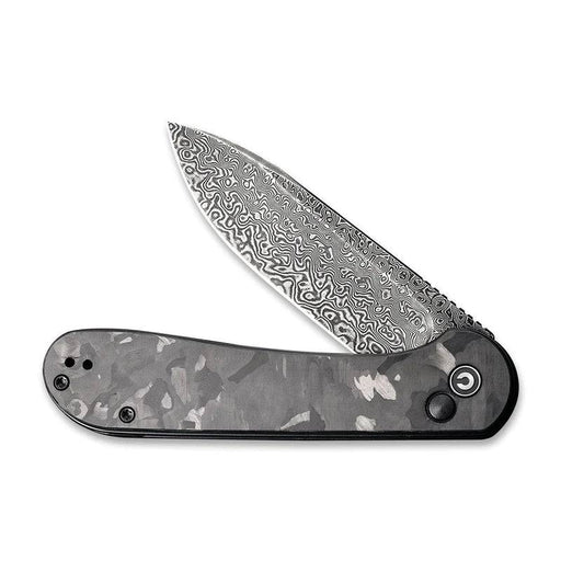 CIVIVI C2103DS-3 Button Lock Elementum Folding Knife 3.47" Damascus