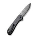 CIVIVI Knives Elementum Flipper Knife 2.96" Damascus, Carbon Fiber CIVC907DS