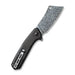 Civivi Mastodon Liner Lock Black G-10 / CF (3.8" Damascus) C2012DS-1