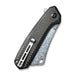 Civivi Mastodon Liner Lock Black G-10 / CF (3.8" Damascus) C2012DS-1