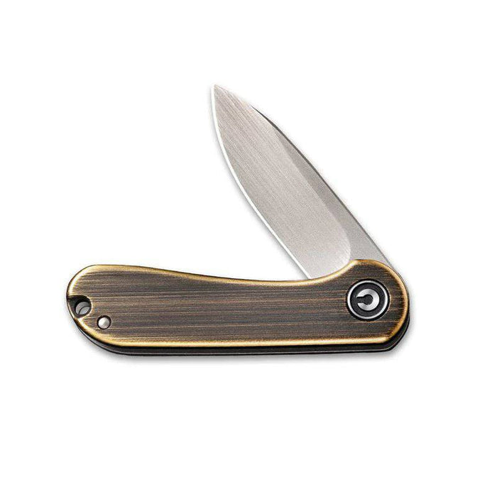 CIVIVI Mini Elementum Keyring Flipper Knife 1.83" Brass