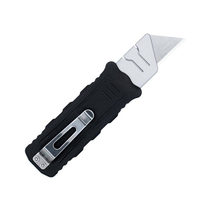 CobraTec Black OTF Utility Knife Side Button