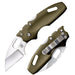 Cold Steel 20MT Mini Tuff Lite Folding Knife 2" Wharncliffe Blade