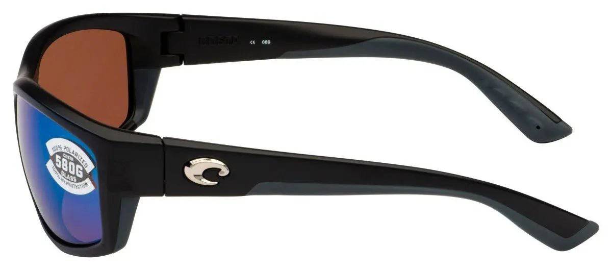 Costa Del Mar Saltbreak Black Green Mirror 580G Sunglasses