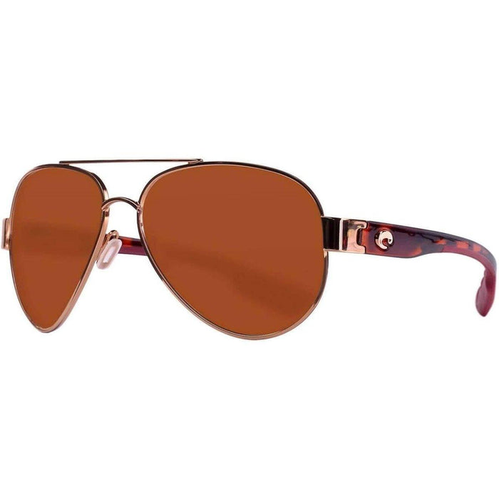 Costa South Point Shiny Blush Gold w/ Copper Sunglasses 580G