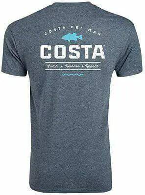 Costa Topwater Short Sleeve T Shirt (Dark Heather)