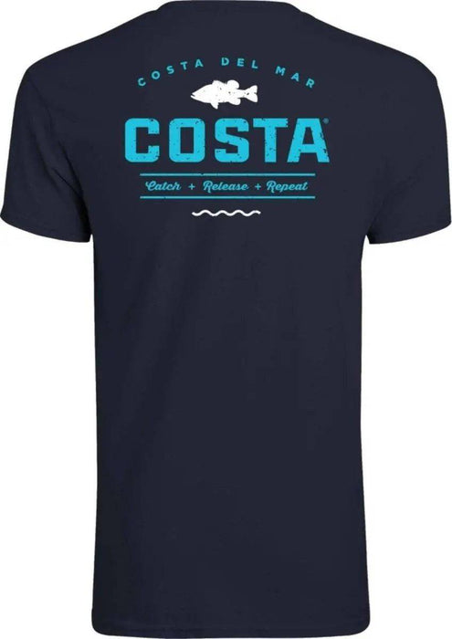 Costa Topwater Short Sleeve T Shirt (Navy)