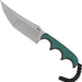 CRKT 2394 Folts Minimalist Katana Fixed Blade Neck Knife 3.56" Plain Blade Green Resin Fiber Handles