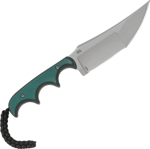 CRKT 2394 Folts Minimalist Katana Fixed Blade Neck Knife 3.56" Plain Blade Green Resin Fiber Handles