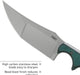 CRKT 2394 Folts Minimalist Katana Fixed Blade Neck Knife 3.56" Plain Blade Green Resin Fiber Handles