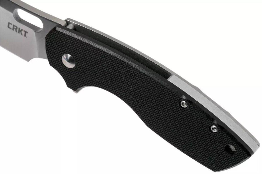 CRKT 5315G Jesper Vox Pilar Large Flipper Knife 2.669" Satin Plain Blade Black G10