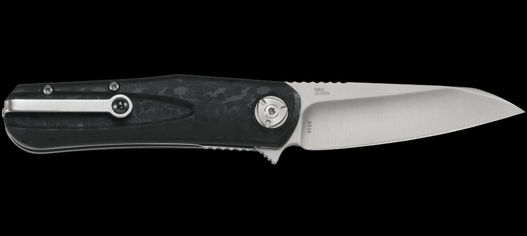 CRKT 6535 Liong Mah Mah-Hawk Assisted Flipper Knife 3.19" D2 Satin Modified Sheepsfoot,