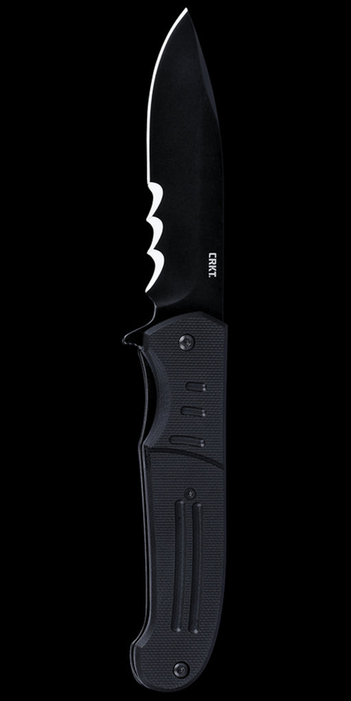 CRKT 6865 Ignitor T Assisted Folding Knife 3.38" Black G10 Handles