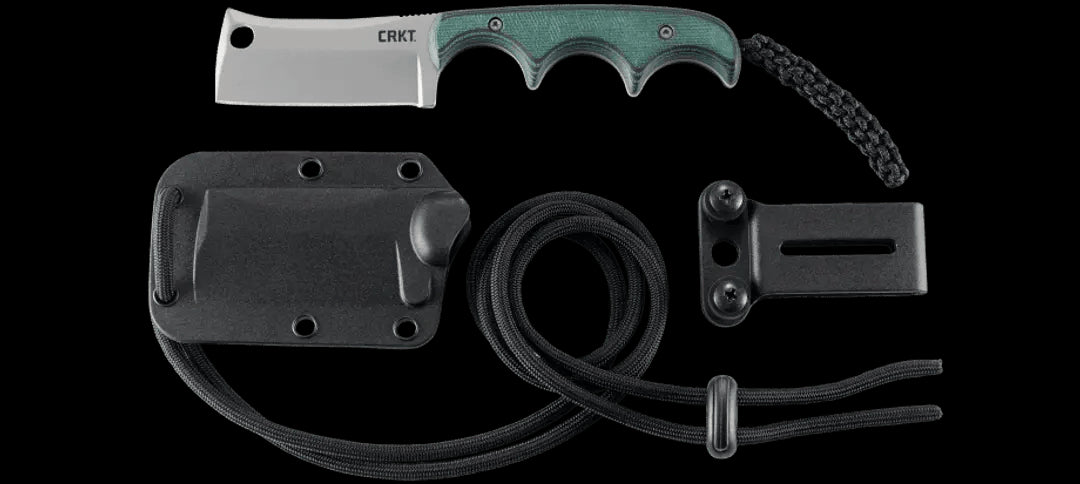 CRKT Folts Minimalist Cleaver Neck Knife (2.13" Bead Blast) 2383