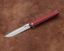 CRKT K820BXP Stylus Assisted Flipper Knife 3.18", Maroon Handles