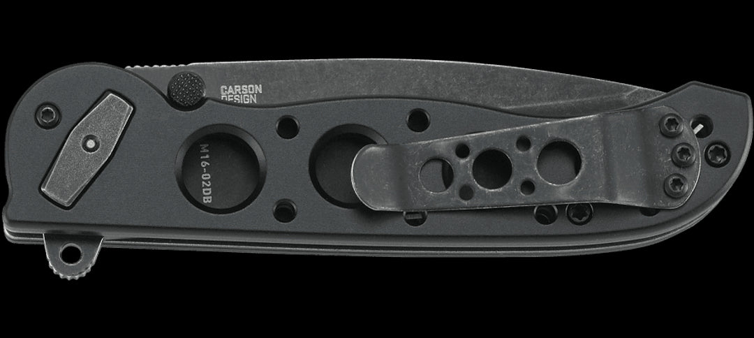 CRKT M16-02DB Kit Carson Assisted Deadbolt Lock Flipper Knife 3.12" D2