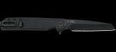 CRKT Matthew Lerch LCK + Blackout Assisted Flipper Knife 3.244" Black Reverse Tanto Blade