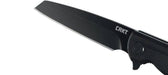 CRKT Matthew Lerch LCK + Blackout Assisted Flipper Knife 3.244" Black Reverse Tanto Blade