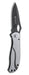 CRKT Pazoda 2 Folding Knife 2.125" Plain Blade, Stainless Steel Handles