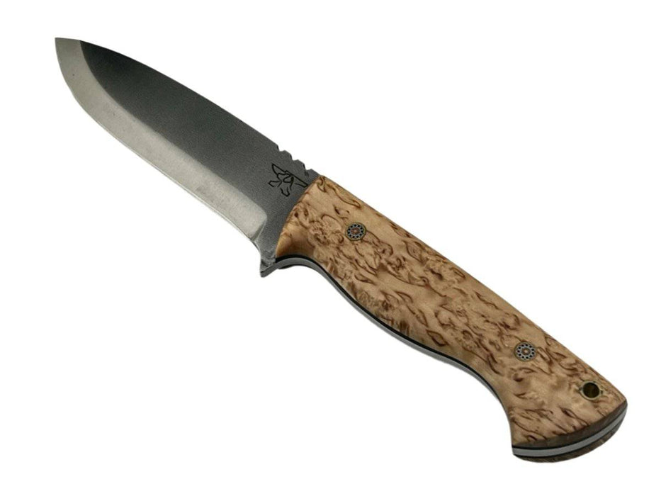 CUR Custom Kestrel Fixed Blade with Salted Maple Handle Mosaic Pins (USA)