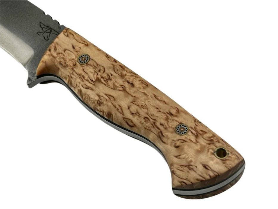 CUR Custom Kestrel Fixed Blade with Salted Maple Handle Mosaic Pins (USA)