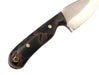 CUR Custom Shrike EDC Fixed Blade Knife 3.25" Raffir Noble Curly Bronze Scales Mosaic Pins