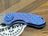 Curtiss F3 Compact Wharny Flipper PM-Mill Handles SW MagnaCut Blasted Ti Aqua-Purple (USA)