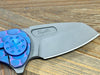 Curtiss F3 Compact Wharny Flipper PM-Mill Handles SW MagnaCut Blasted Ti Aqua-Purple (USA)