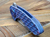 Curtiss F3 Compact Wharny Flipper PM-Mill Handles SW MagnaCut Blasted Ti Aqua-Purple (USA)