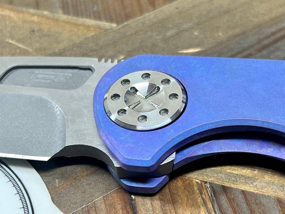 Curtiss F3 Med MagnaCut Slicer Non-Flipper Knife 3.25" "Blurple Monster"