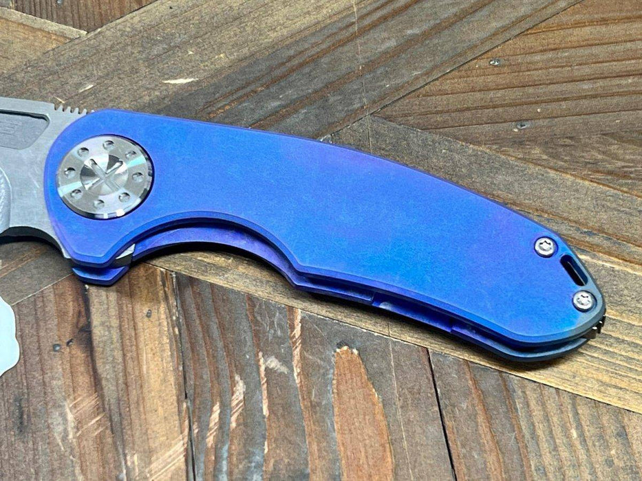 Curtiss F3 Med MagnaCut Slicer Non-Flipper Knife 3.25" "Blurple Monster"