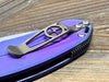 Curtiss F3 Med MagnaCut Slicer Non-Flipper Knife 3.25" "Blurple Monster"