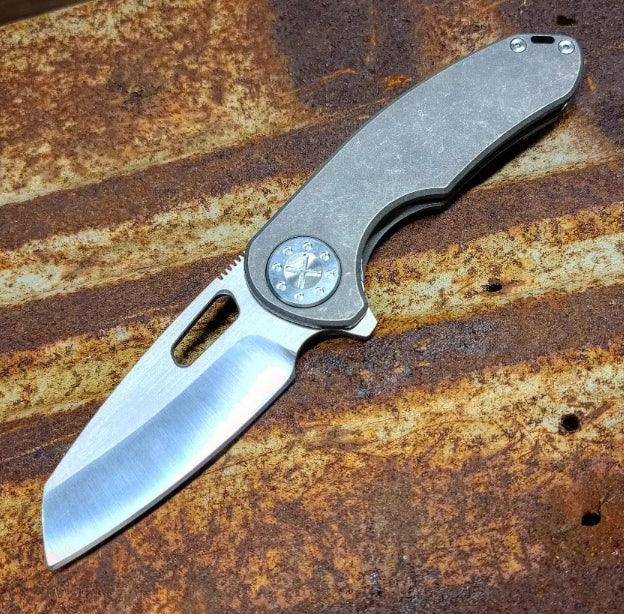 Curtiss Knives F3 Medium CTS-XHP Wharncliffe Non-Flipper Slim Folder WH/NF