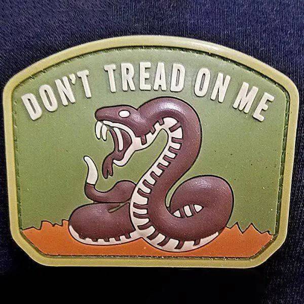 DDT "Don't Tread On Me" Rubber Morale Patch