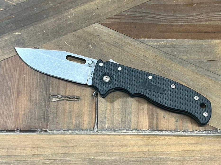 Demko AD 20.5 Shark Lock 205F12 Black Folding Knife AUS-10A Clip Point